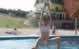 Tiroliana la piscina in una din taberele organizate de Radu Travel