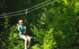 Tyrolean traverse in a camp organized by Radu Travel